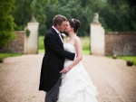 Bride and Groom Kiss